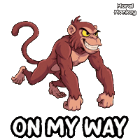On My Way Running Sticker by VeeFriends