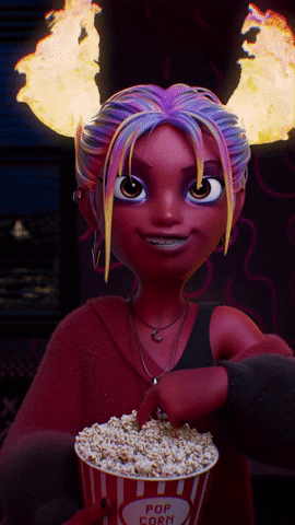 lilprincessember giphyupload drama tea popcorn GIF