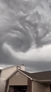 Large Cloud Swirls in St Charles, Missouri, Amid Tornado Warnings