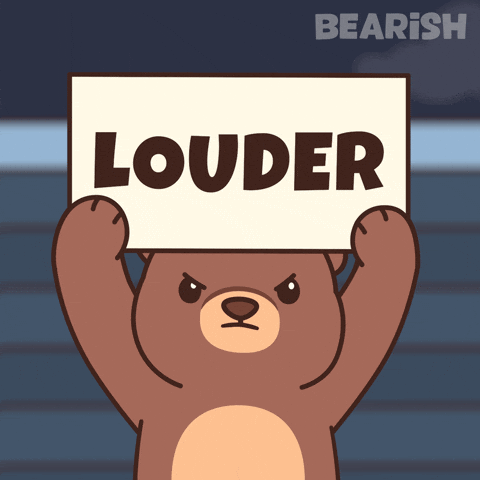 Say It Louder Teddy Bear GIF by BEARISH