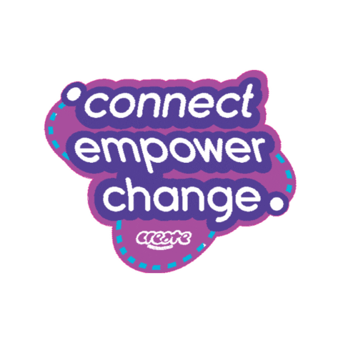 CREATEfnd giphygifmaker change connect empower Sticker
