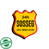Sossegsolucoes camera Cuidado seguranca balao Sticker