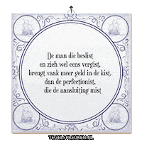 Geld Ondernemen Sticker by Tegelspreuken.nl