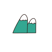 eladoodles landscape mountains azul viaje GIF