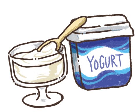 Yoghurt Sticker by nicocook