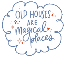 cheapoldhouses retro vintage magic home Sticker