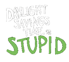 Fall Back Time Change Sticker by Matt Tolbert