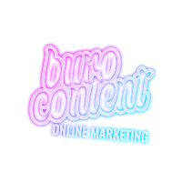 Burocontent logo marketing light content Sticker