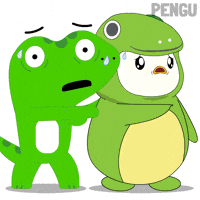 Scared Friends GIF by Pudgy Penguins
