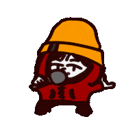 Yellow Hat Rap Sticker