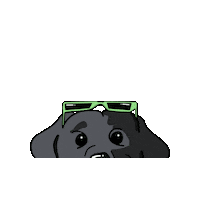 Dog Shadow Sticker
