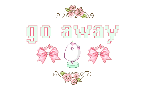 Go Away Words Sticker