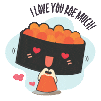 Heart Love Sticker by sushiexpresssg