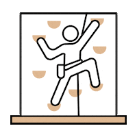 eskuraosasuna fisioterapia escalada roco rocodromo Sticker