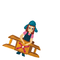 Flying Just Imagine Sticker