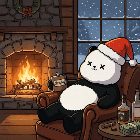 Merry Christmas Happy Holidays GIF by Kanpai Pandas