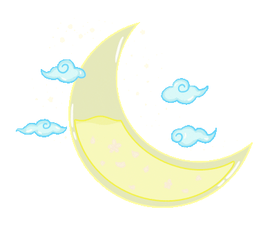 Night Sky Moon Sticker