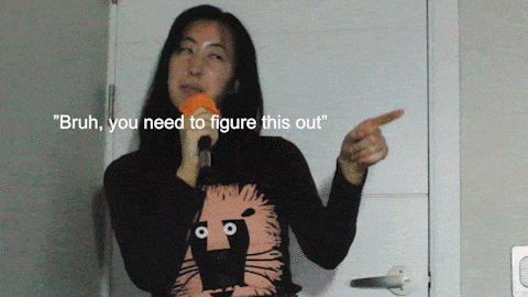 suleeofficial giphyupload bruh su lee on your own GIF