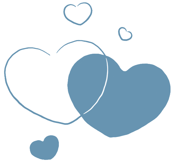Blue Heart Love Sticker by Opgroeien