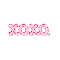 be_ilana love pink valentines day xoxo Sticker
