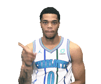 happy miles bridges Sticker by Charlotte Hornets