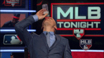 Water Bottle Drinking GIF by MLB Network