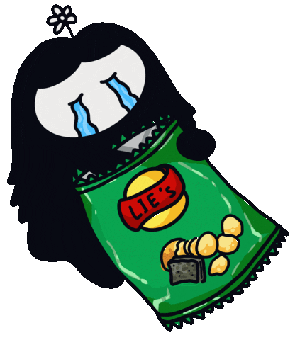 Cry Snack Sticker