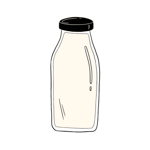 Type A Milk Sticker by Type A Coffee