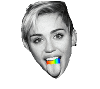 Miley Cyrus Rainbow Sticker by Suany