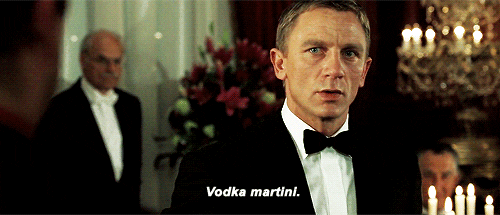 james bond martini GIF