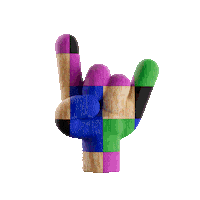 Hand Peace Sticker by Gifmk7