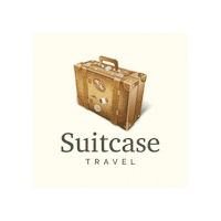 suitcasetravel suitcase travel agency suitcase travel suitcase travel logo Sticker