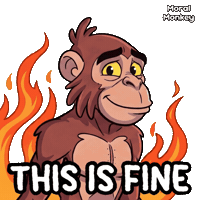 Burning Give Up Sticker by VeeFriends