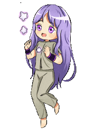 Lunime anime girl games star Sticker