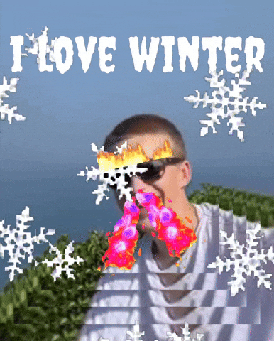 jojo273 giphyattribution winter silly sick GIF