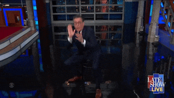 Stephen Colbert Clapping GIF by The Late Show With Stephen Colbert