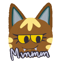 Wadooma yummy yum animal crossing mmmm Sticker