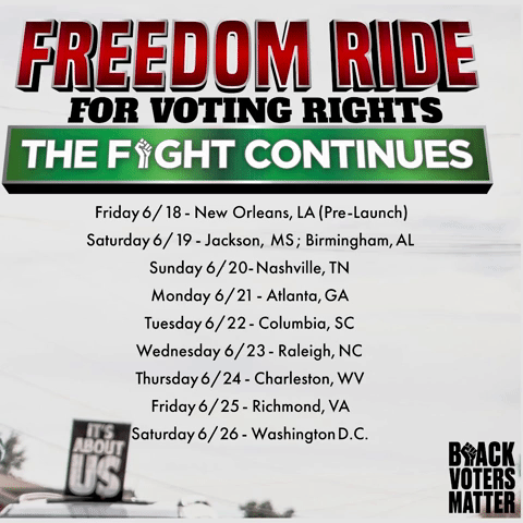 Freedom Ride Dates