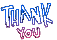 Rainbow Thank Sticker