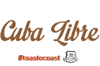 cocktail cubalibre Sticker by Toastocoast