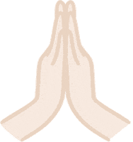 Praying Hands Love Sticker by Lavendaire