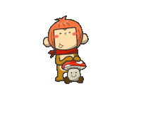 Mushroom Push Sticker
