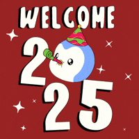 Happy New Year Penguin GIF by Pudgy Penguins