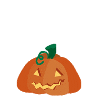Jack O Lantern Halloween Sticker by Dipongo