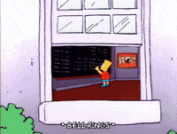 Season 1 Bart Chalkboard GIF by The Simpsons