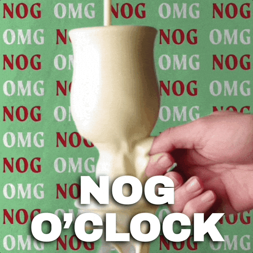Egg Nog Christmas GIF by Chris Cimino