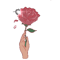 Michelle Phan Rose Sticker by EM Cosmetics