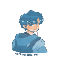 lilyfps boy ultramarine blue boy ultramarineboy Sticker