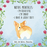 Corgi Mindfulness GIF by Mr. & Mrs. Panda