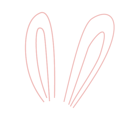 Pink Bunny Sticker by avamay